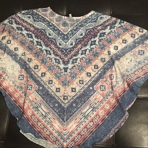 Multicolored Butterfly Top